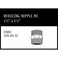 Marley Philmac Reducing Nipple MI 1½" x 1¼" - 328.40.32